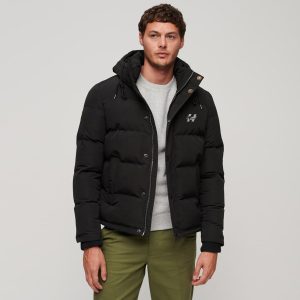 Men’s Hooded Quilted Winter Puffer Jacket