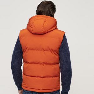 Men’s Hooded Quilted Puffer Vest Jacket