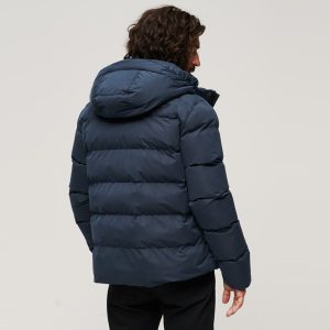 Men’s Hooded Quilted Puffer Winter Jacket
