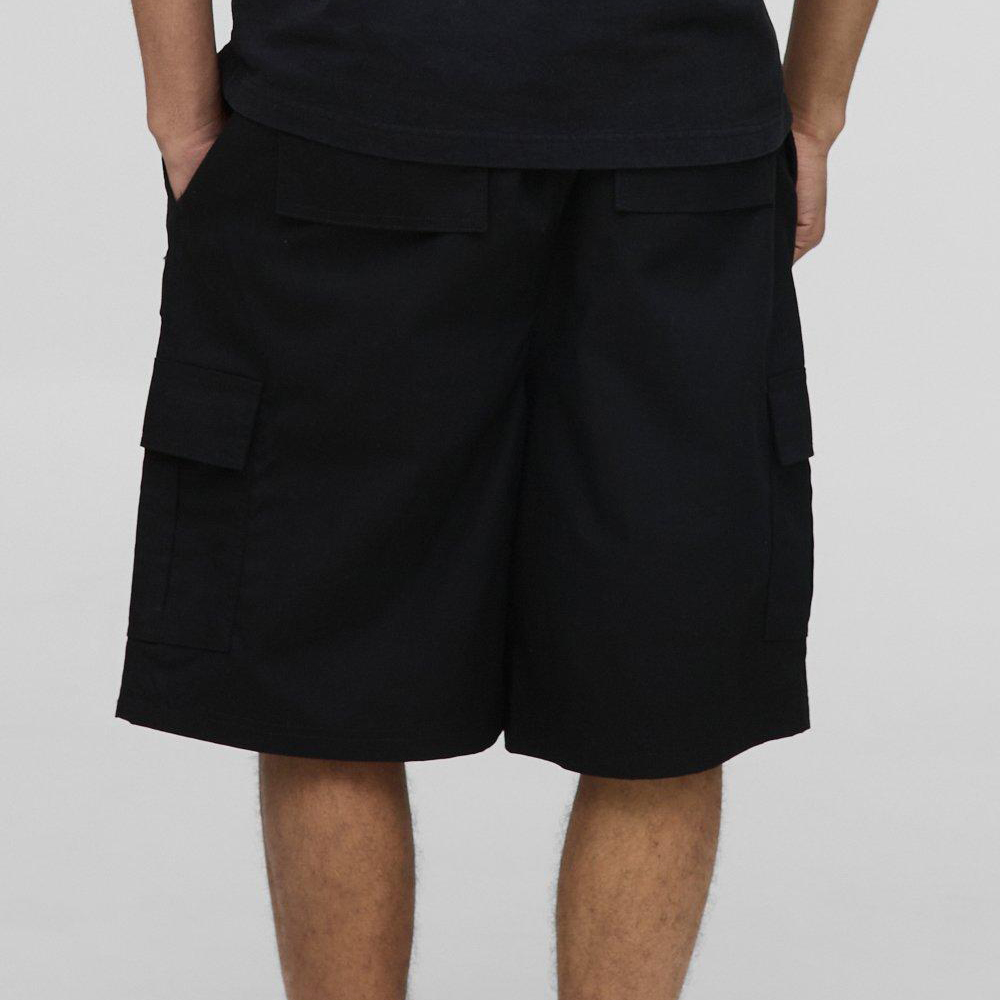 Khaki Relaxed Fit Cargo Shorts - Image 2