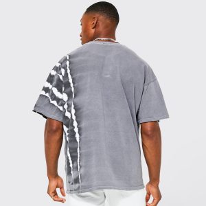 Oversized Marble Heart Graphic T-shirt