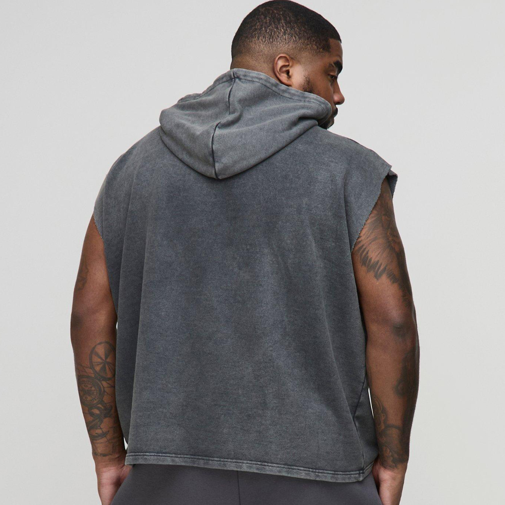 Oversized Star Applique BM Zip Through Hoodie - Image 2