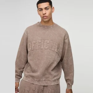 Oversized Disney Mickey Mouse Print Sweatshirt